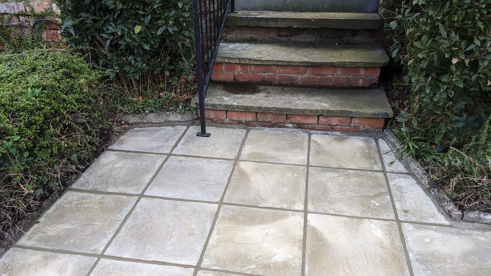 Stairs patio, after