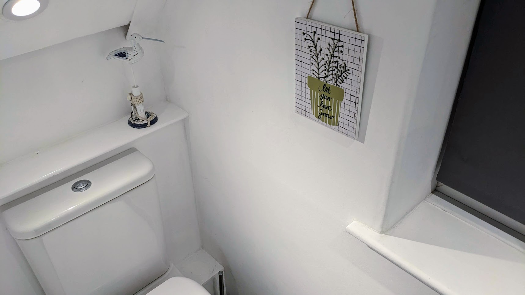 Under-stairs WC installation, after